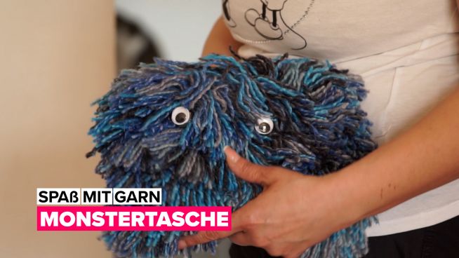 Spaß mit Garn: Monstertasche