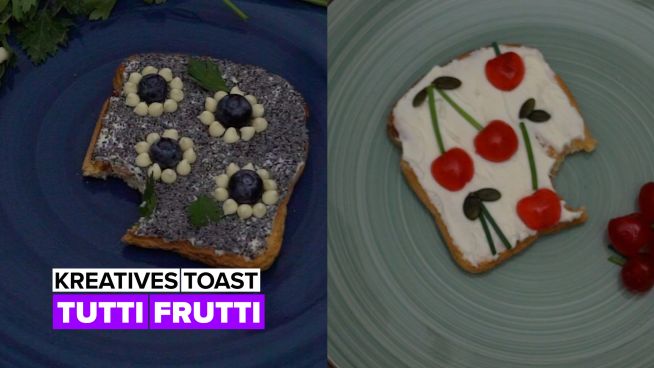 Kreatives Toast: Tutti frutti