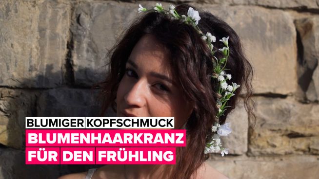 Blumiger Kopfschmuck: Blumenhaarkranz