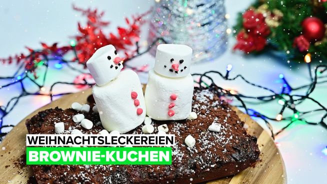 Weihnachtsleckereien: Brownie-Kuchen