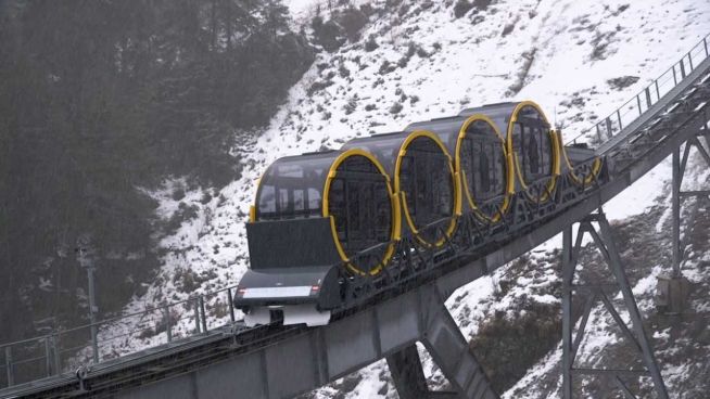 Rekord in der Schweiz: Steilste Seilbahn der Welt